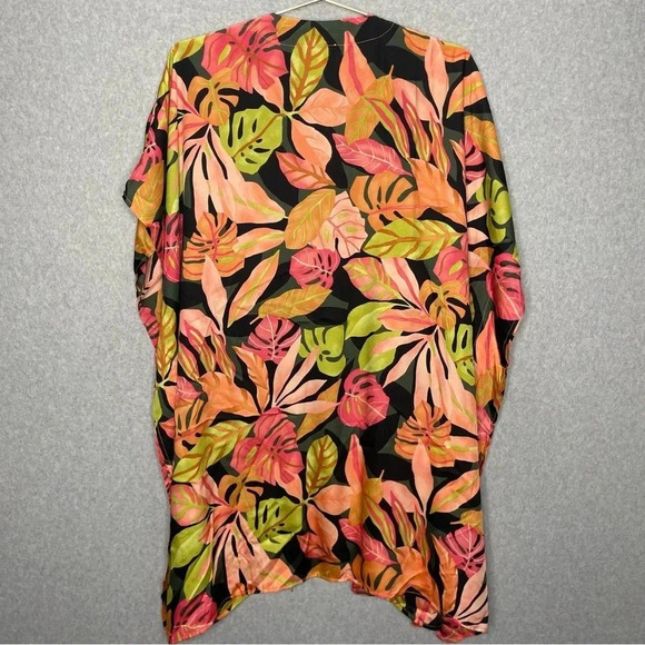 Chico’s NWOT Palm Print Tie Front Kimono - Picture 10 of 10